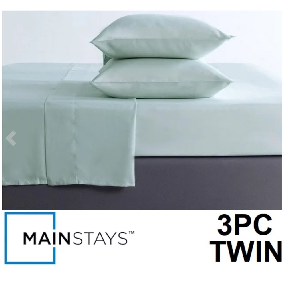 Mainstays 3-Piece Twin Sheet Set | Brand New in Original Packaging